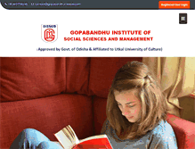 Tablet Screenshot of gopabandhuinstitute.com